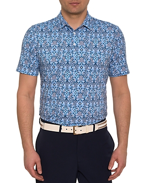 Robert Graham Medallion Tiles Technical Polo