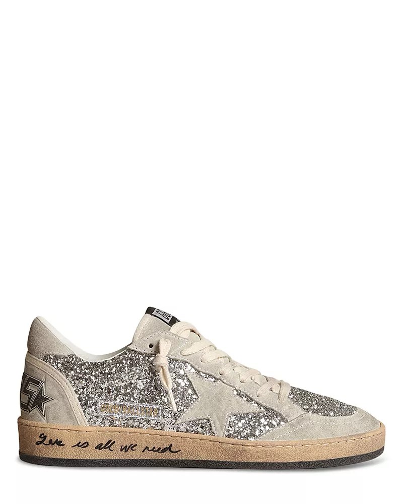 Golden Goose Women's Ball Star Glitter Low Top Sneakers