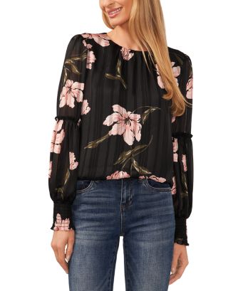 CeCe Ruffled Sleeve Top | Bloomingdale's