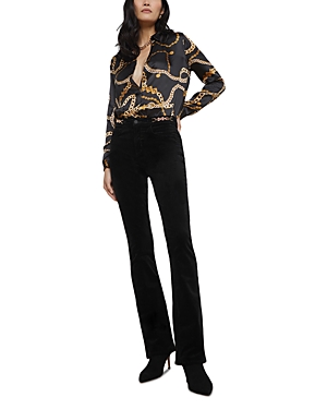 L Agence Stevie Velvet Jean In Noir