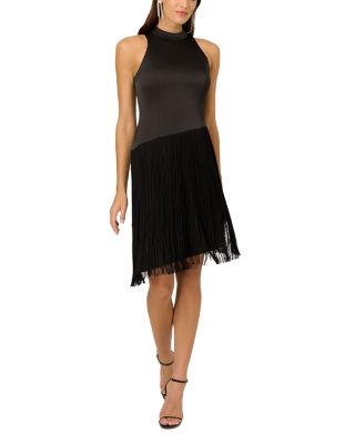 Liv Foster - Mock Neck Fringe Dress
