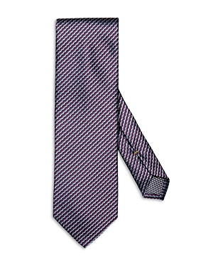 Eton Woven Silk Classic Tie In Medium Purple