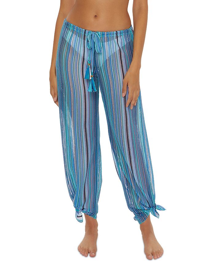 BECCA® by Rebecca Virtue Seaside Crochet Pants Cover Up Bloomingdale's