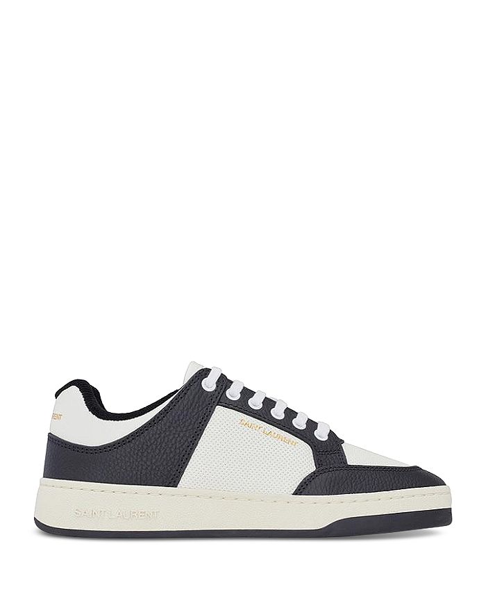 SL/61 low-top sneakers in smooth and grained leather