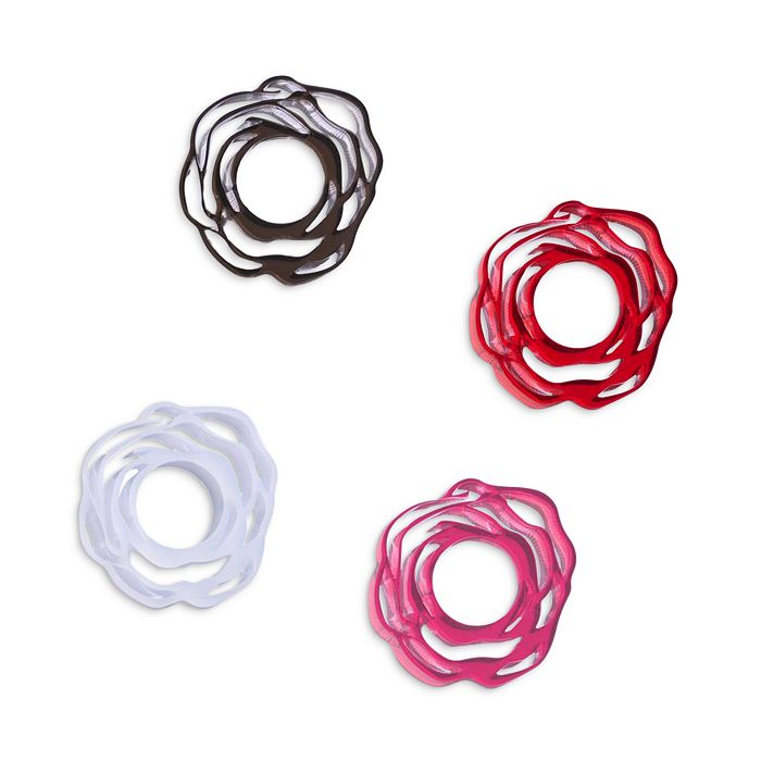 ATELIER SAUCIER Champs de Roses Napkin Rings, Set of 4 Bloomingdale's