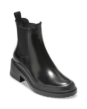 Shop Cole Haan Women's Westerly Booties In Black Leather