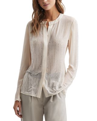 REISS - Robyn Embellished Blouse