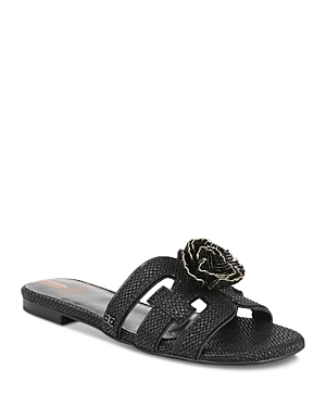 Sam Edelman Bay Flora Cutout Slide Sandal In Black