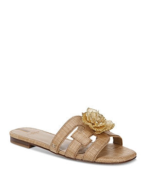 Sam Edelman Bay Flora Cutout Slide Sandal In Tan