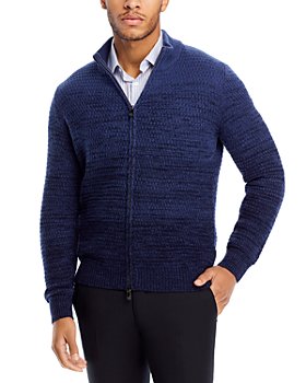 Corneliani - Zip Front Textured Sweater