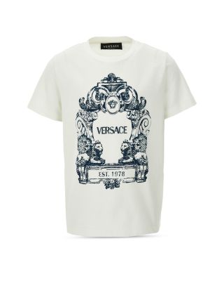 Versace - Unisex Jersey + Stemma Logo Tee - Little Kid