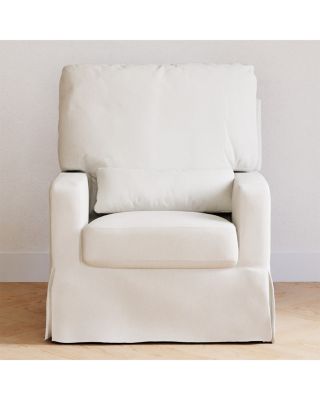 Crawford Pillowback Comfort Swivel Glider in Water Repellent & Stain Resistant Performance Fabric 
