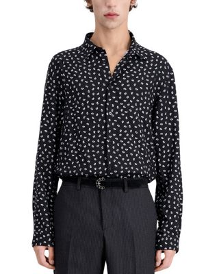 The Kooples - Fluid Paisley Print Straight Fit Button Down Shirt