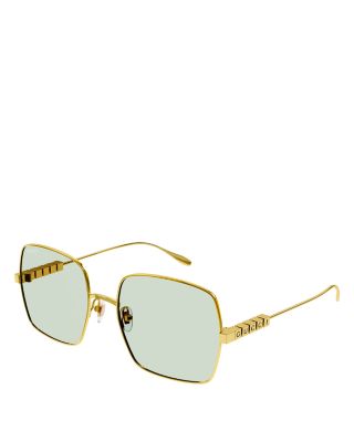Gucci - Lettering Square Sunglasses, 57mm