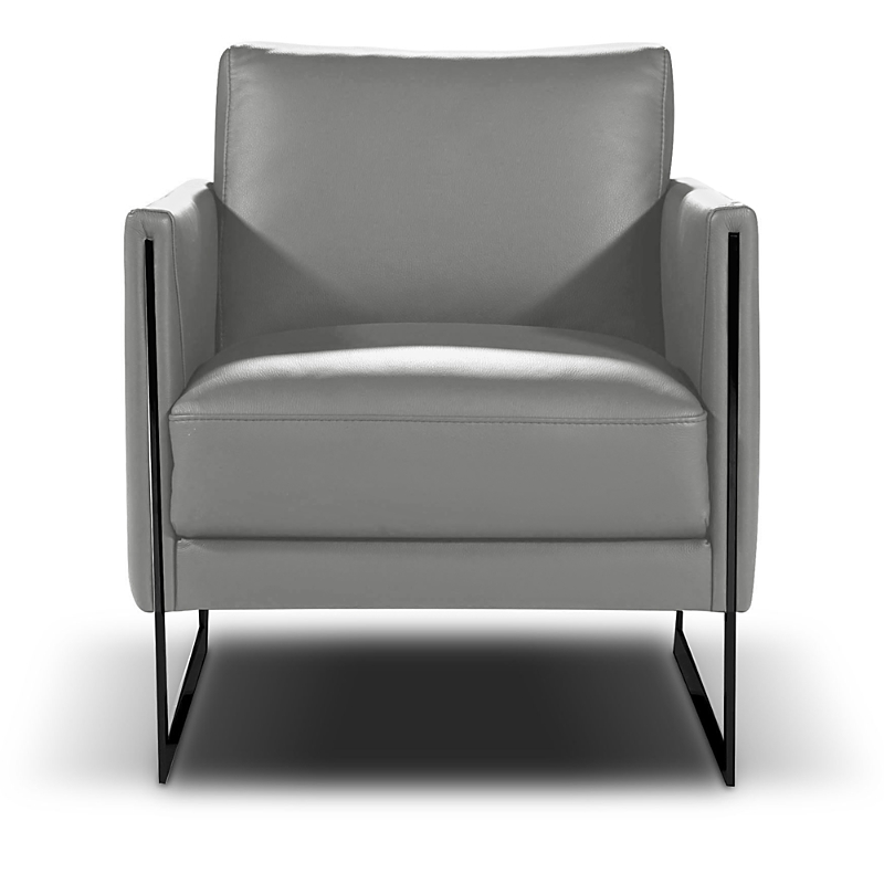 Giuseppe Nicoletti Coco Leather Chair - Exclusive In Bull Visone/titanium