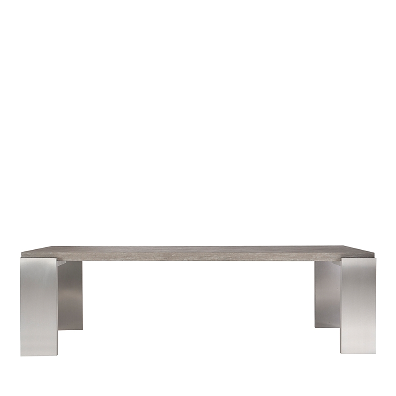 Bernhardt Foundations Dining Table, 102" In Gray