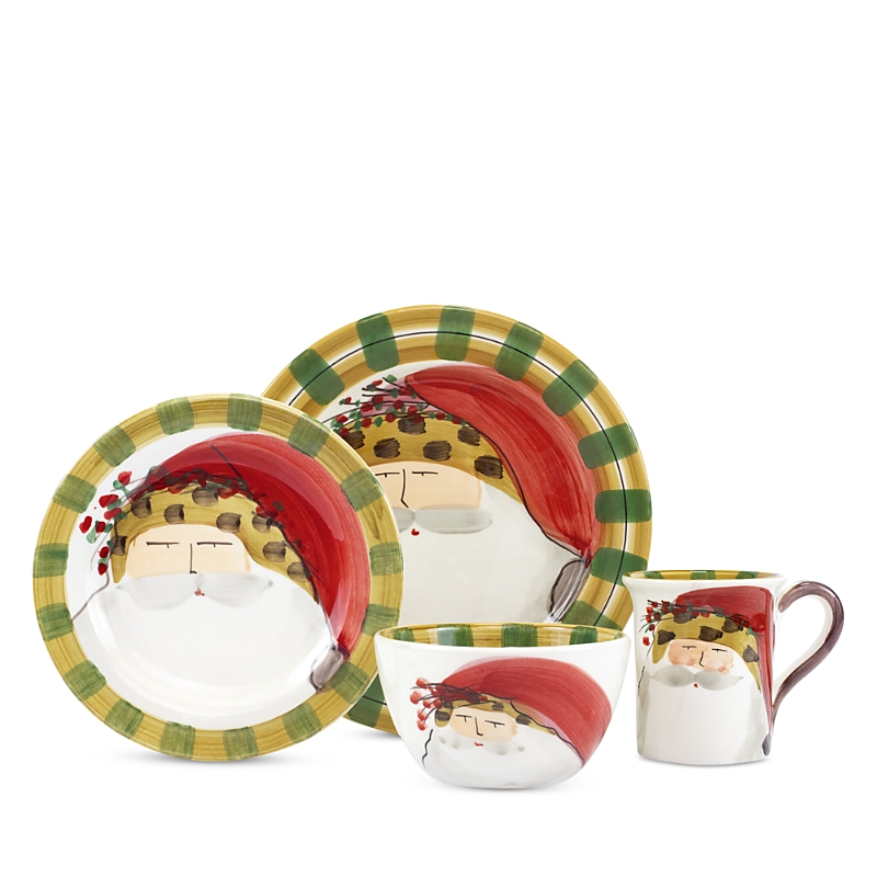 Vietri Old St. Nick 4-piece Place Setting In Animal Hat