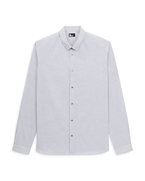 The Kooples Monterey Straight Fit Shirt In Black/white