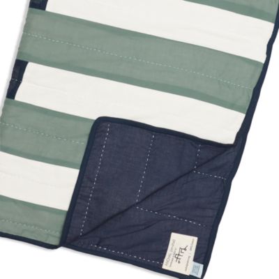 Offset Stripe Quilt Throw Blanket