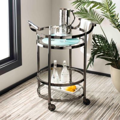 Safavieh - Sienna 2 Tier Round Bar Cart