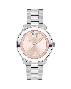 Movado Bold Verso Watch, 38mm In Pink/silver