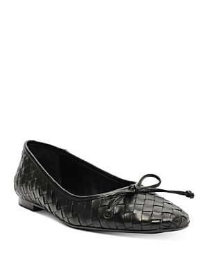 Schutz Arissa 10mm Leather Ballerina Shoes In Black