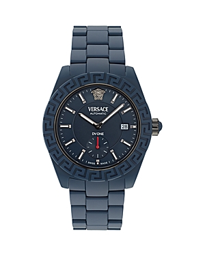 Shop Versace Dv One Watch, 43mm In Blue