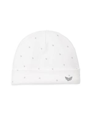 Petite Plume Kids' Unisex Luxe Pima Cotton Hat - Baby In White