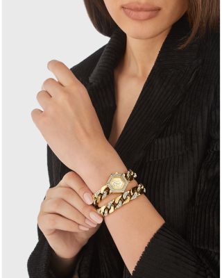 Hexagon Groumette Wrap Watch, 28mm