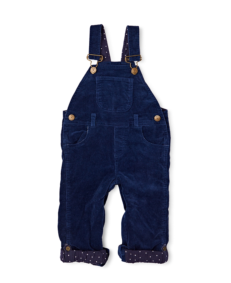 Dotty Dungarees Unisex Navy Corduroy Overalls - Baby, Little Kid, Big Kid