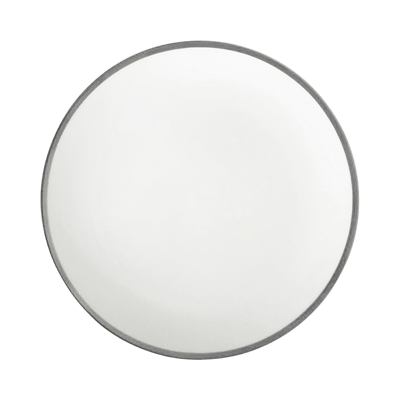 Prouna Twig New York Platinum Edge Dinner Plate In Silver