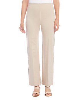 Buy ZOLA Cream Pure Cotton Solid Ankle Length Straight Trouser