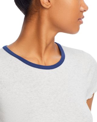 Short Sleeve Lettuce Trim Cropped Tee