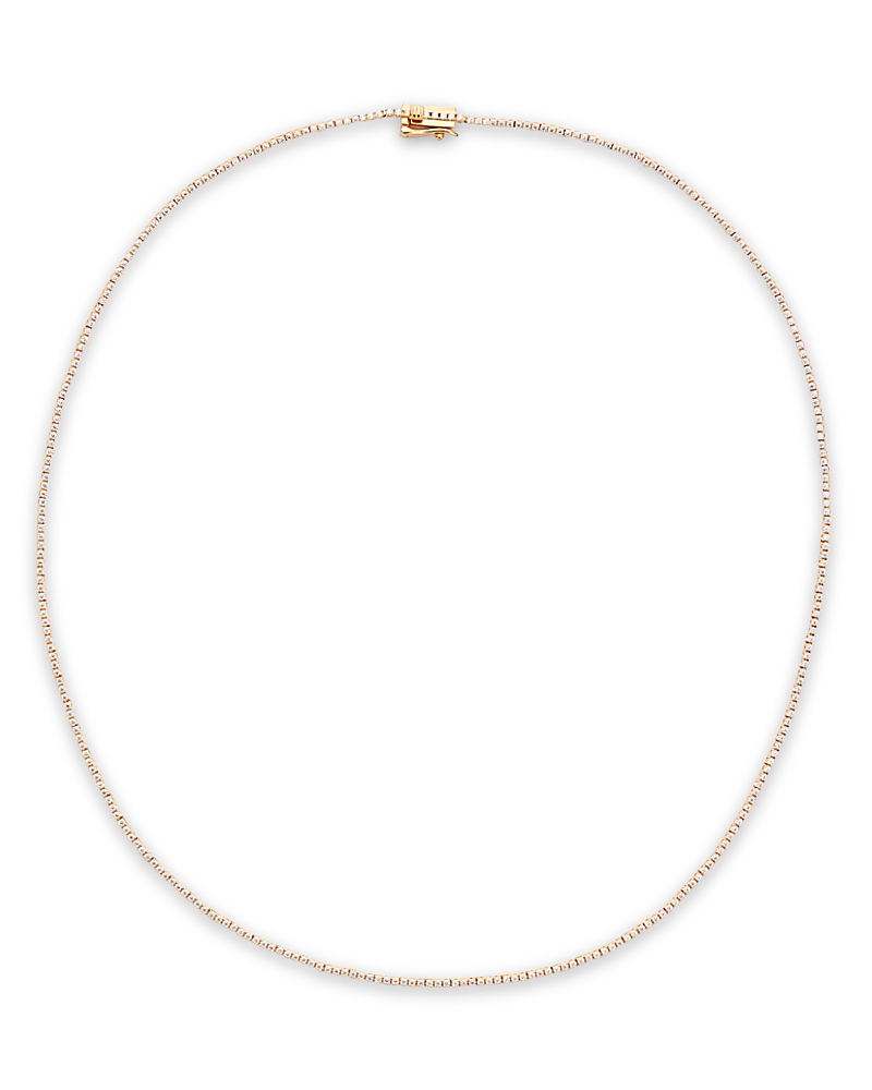 Bloomingdale's Fine Collection Diamond Tennis Necklace in 14K Yellow Gold, 2.0 tcw