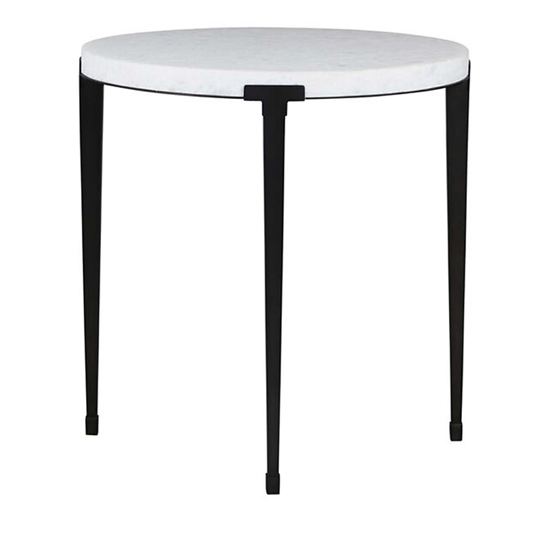 Universal Bloomingdale's Floyd End Table In White/black