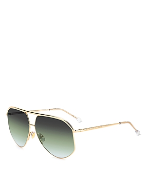 ISABEL MARANT GEOMETRIC AVIATOR SUNGLASSES, 64MM