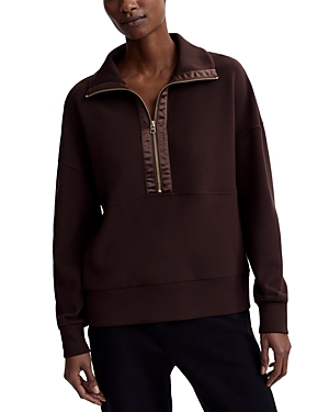 Varley Roeder Half-zip Midlayer In Coffee Bean