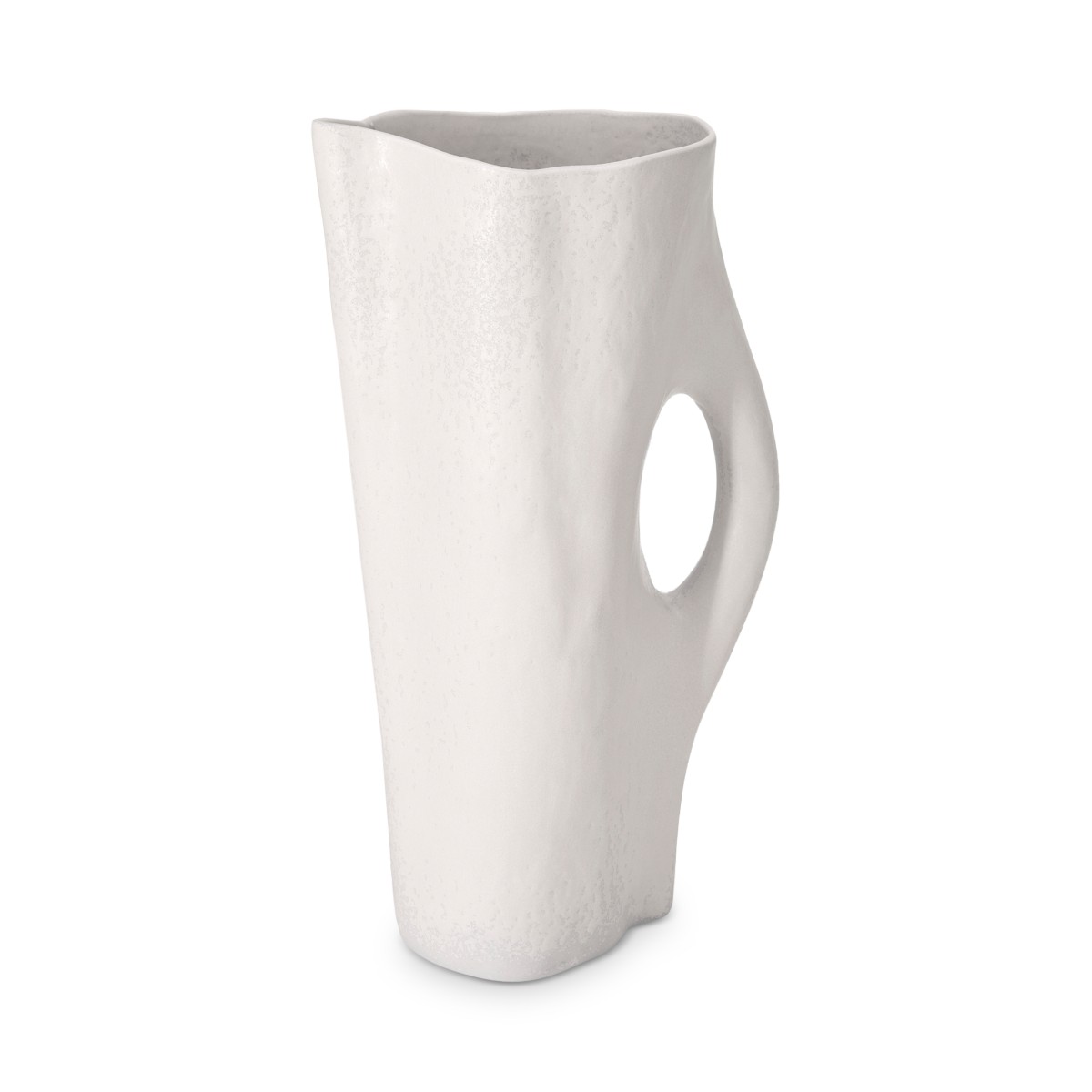 L'objet L'Objet Timna Porcelain Pitcher, Stone in White