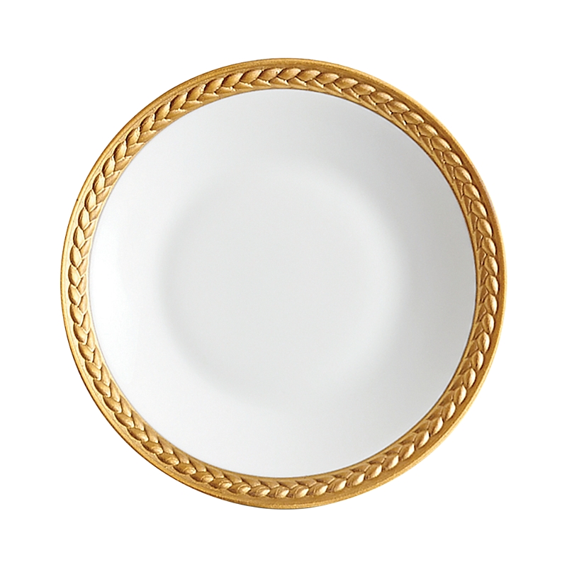 L'objet Soie Tressee Sauce Dish/spoon Rest In Gold