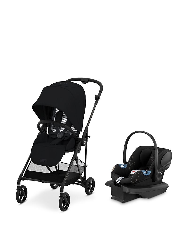 Cybex Melio Carbon 3 Ultra Lightweight Travel System Stroller + Lightweight Aton G Infant Car Seat