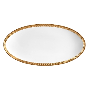 L'Objet Corde Gold Oval Platter, Small