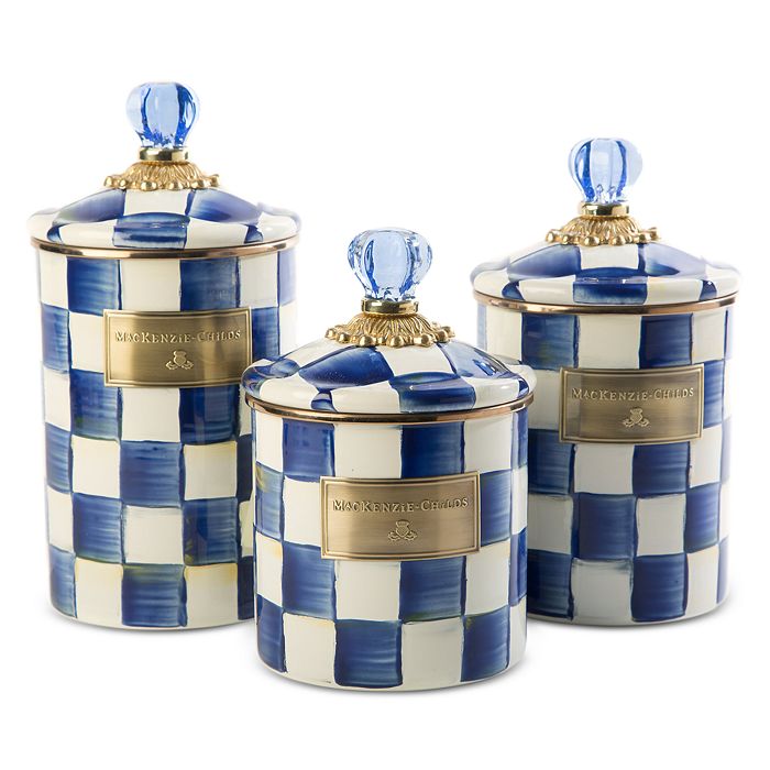 Mackenzie Childs Royal Check Canisters Bloomingdale #39 s