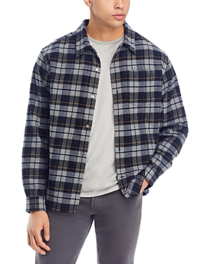 Norse Projects Carsten Flannel Check Shirt In Medium Grey