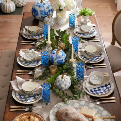 Royal Check Salad Plate 