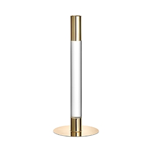 Orrefors Lumiere Candlestick Holder, Medium In Gold