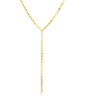 Rachel Reid 14K Yellow Gold Mirror Link Lariat Necklace, 16-20