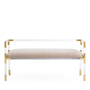 Jonathan Adler Jacques Bench In Ivory