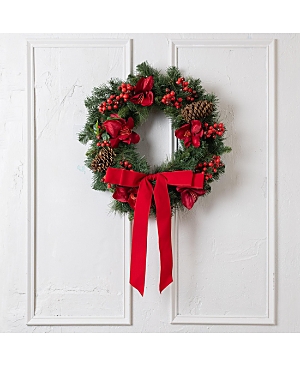 Cocobella Natalee Holiday Wreath In Red