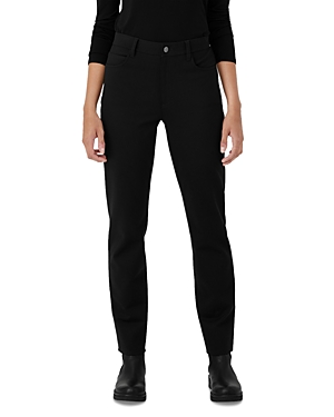 Shop Eileen Fisher High Rise Slim Jeans In Black