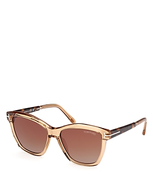 Tom Ford Square Plastic Sunglasses, 54mm